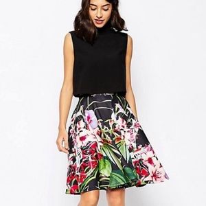Ted Baker Fit & Flare Tropical Print Skirt (4)